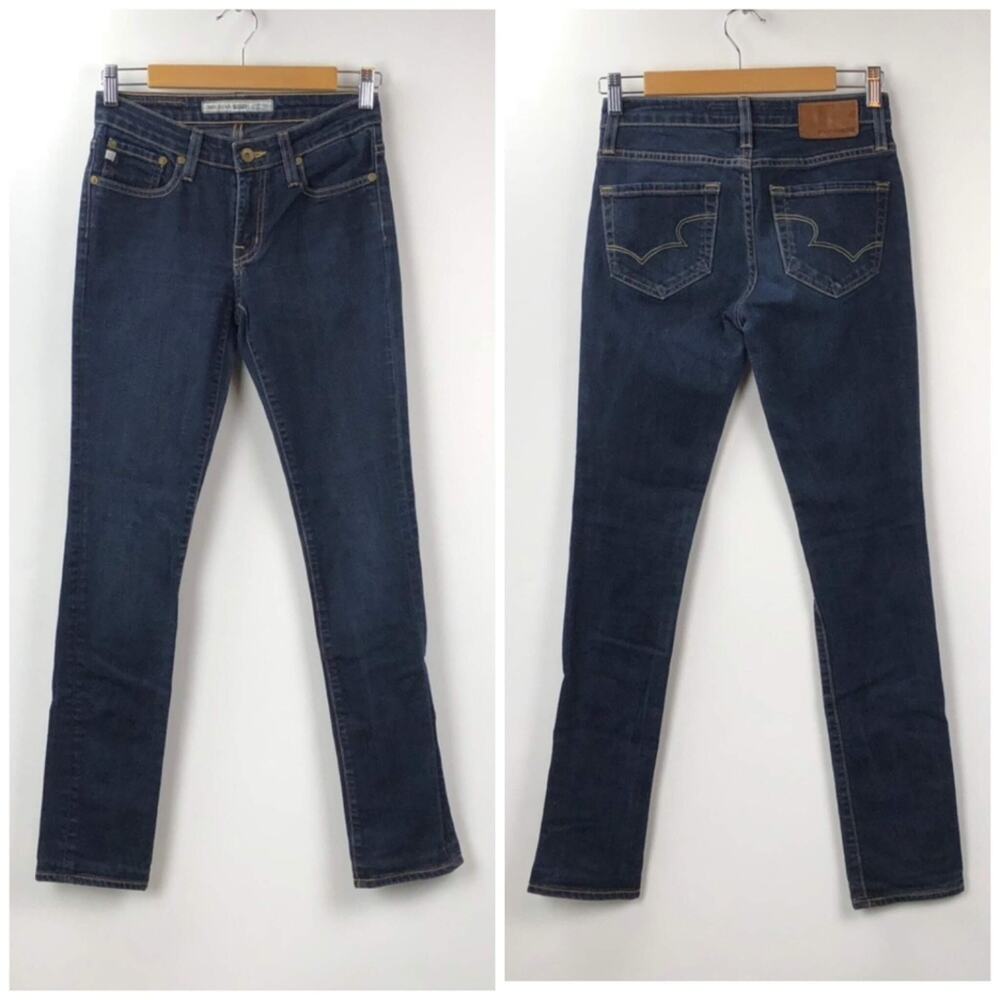 Big Star 26 Long Womens Dark Wash Jealousy Skinny Denim Jeans